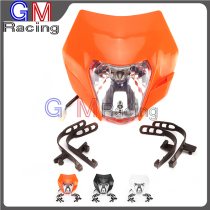 Off-road motorcycle modification new KTM Xinyuan Zhenglin Yaxiang Bozole universal Hood headlight lighting