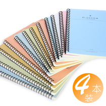 Deli notebook stationery Note line circle book A5 Korean hipster simple spiral B5 college students with book wholesale large creative thick cute 16K Open Diary book