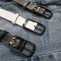 Personality Tide Mens Narrow Pants Belts Han Edition Brief About 100 Hitch Casual Strap Youth Slim Belt Inn Leather Strap Men Slim