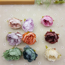 Retro rose silk cloth flower garland material wedding candy box accessories DIY hand-made material simulation flower photo