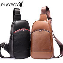 Playboy mens chest bag shoulder shoulder bag Travel Travel men Korean leisure riding backpack trend mens bag