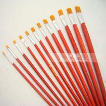 Red rod nylon hair oil painting pen Gouache watercolor pen Acrylic paint Industrial Factory pen No 1-12