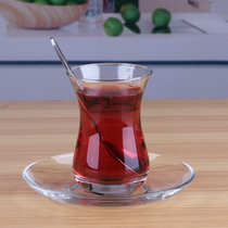 Turkish black tea cup unleaded glass coffee cup tea cup creative tulip cup Turkey coffee