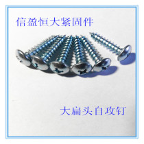 M4 M4 M5 high strength plus hard galvanized large flat head cross self-tapping screw big cap self-tapping nail wood screw wood screw