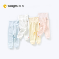 Tongtai baby high waist pants single piece 0-4 years old men and women baby autumn pants newborn belly pants boneless soft