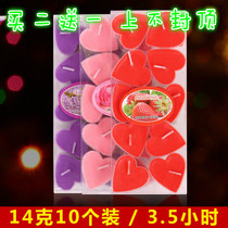 Heart-shaped aromatherapy smokeless wax heart-shaped candle wedding birthday package confession proposal props