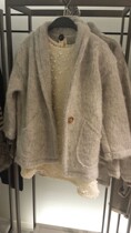 Has arrived in Spain ZARA childrens clothing parent-child New Girl big pocket tweed coat coat coat 0283 702