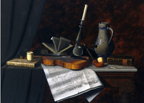 K180 (USA) William Michael Harnett Still Life Oil Painting Online Gallery