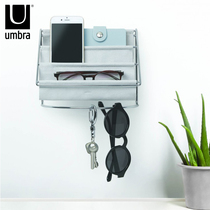 umbra creative metal glasses storage rack desktop phone storage box simple living room entrance wall rack