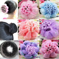 5 childrens lace hair net girl dance hair net bag girl ballet dance test pan hair net