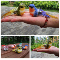 Simulation foam feather bird ornament teaching props Bird garden decoration Bird accessories Simulation bird animal garden