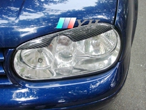 Suitable for carbon fiber 1999-2006 Volkswagen Golf 4th generation car modified lamp eyebrow