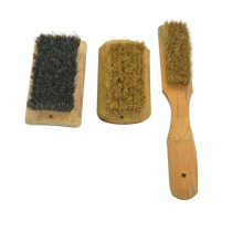 Long handle pig hair shoe brush Square pig hair plate brush Pig mane laundry brush Shoe washing laundry soft hair brush