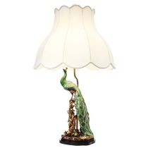American extravaganza Decorative Pendulum eurostyle Xuan Guan Peacock Table Lamp Home Residence Ornament Law Style Vintage Living-room Crafts