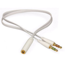 Cell Phone Microphone Headset Conversion Computer Headphones 3 5 2-in-1 Divider One Divide Two Audio Adapter Cable