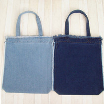 2021 new denim shoulder mens and women bag ins Harajuku backpack large capacity eco-friendly shopping bag tassel bag