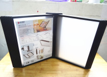 Quick-mounted wall-turning document rack display rack file protection bag 6801-A4 hanging file rack