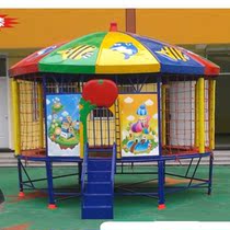 Kindergarten Trampoline Outdoor Children Pleasure Equipment Amusement Park Square Multifunction Adults Outdoor Large Trampoline Beds