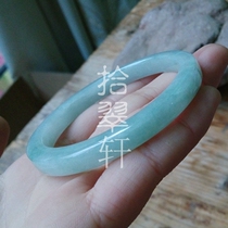 (ten Cuxuan) pale green ice glutinous seed emerald square bracelet with provincial jewelry appraisal certificate 54 6MM0597