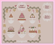 Cross embroidery drawing source file-holiday cake