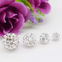 DIY accessories seven color rhinestone ball separated beads accessories dream drill Ball 4 6 8 10MM soft pottery