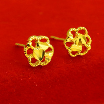 Thousand shadows jewelry gold earrings 999 pure gold mens and womens pure gold earrings earrings Wedding jewelry gifts