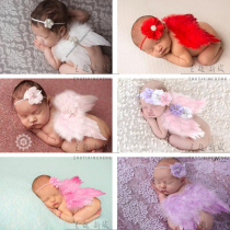 2020 new childrens photography props full moon 100 days baby photo neonatal camera baby little angel wings