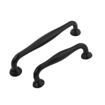 Black handle dumb black cabinet drawer fashion handle handle 5858