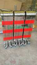 Factory direct sales stainless steel telescopic fence movable folding fence community school shopping mall temporary fence door