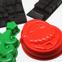 Christmas Themed Platinum Silicone Mousse Cake Mold Method West Point Christmas Cake Decoration Gadget