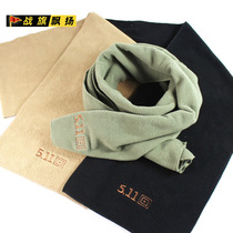 Military fans tactical scarf warm fleece scarf 5 11 thick fleece scarf 511 embroidery LOGO