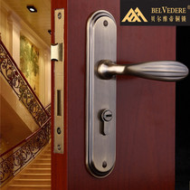 Double Mountain Hardware Belvidi BELVEDERE Pure Copper Lock Nordic Door Indoor Bedroom Bathroom Silent Universal