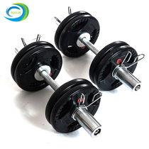 Sojie coated dumbbells commercial Mens foot heavy barbell home Austrian bar weightlifting exercise arm fitness equipment
