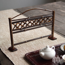 Household tea room tea ceremony small screen junction ornaments personalized tea ceremony spare parts bamboo