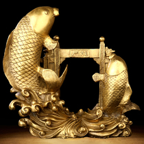 Yi Mingju Carp Leaping Dragon door ornaments double carp bottle rich and expensive fish have more than Taoyun Pavilion Pisces carp jumping Dragon Gate