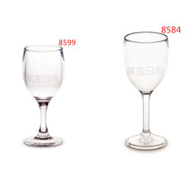 Garbo acrylic 8584 8599pc red wine glasses goblet resistant foreign wine glass drink cup transparent plastic cup