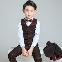 elk children's dress boy's suit vest suit small host piano costume boy flower children