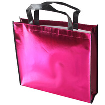 High-end plus large red gift bag Laser film feather jacket bag bag bag full