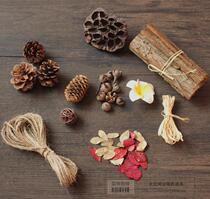 Retro wild dried flowers fruit trees leaves branches moss forest large set online shop photography photo shooting props background