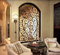 European and American iron screen parlor creative masonry closing fashion doorhole hollow carving window flower minimal price