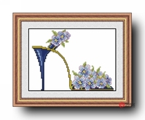 Precision printed DMC cross stitch kit * High heel shoe 9 (WP0016)