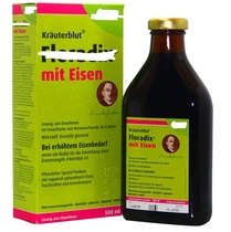 German native Green box Iron Floradix Iron Fatigue 500ml Recommended for adults