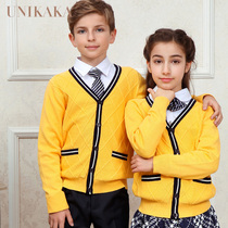 Unika Kai Yinglun kindergarten school uniforms class uniforms spring and autumn suits cardigan middle school uniforms