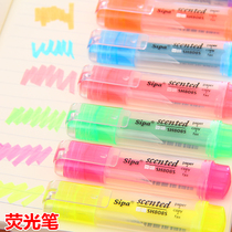 Color office scented candy color fluorescent marker pen large capacity coarse graffiti watercolor pen marker pen wholesale