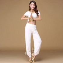 Nisha belly dance suit 2021 new short sleeve bloomers modal yoga practice uniforms