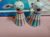 Jingdezhen ceramic laughing sunny doll wind bell hanging girl bedroom room small fresh gift