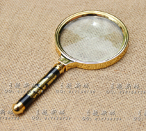 Personality magnifying glass props reading book reading newspaper with 90MM holding old man reading beauty Ji photo photography props