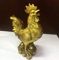 pure copper chicken ornaments golden chicken rooster yuanbao wealth copper chicken home living room crafts ornaments yuanbao chicken money chicken