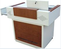 Teaching podium Luxury wood grain podium National logistics quality assurance