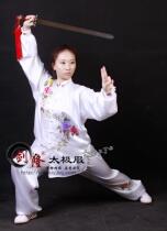 Lingzhi Peony Jianlong original design custom Taiji clothing performance clothing womens high-end embroidery embroidery